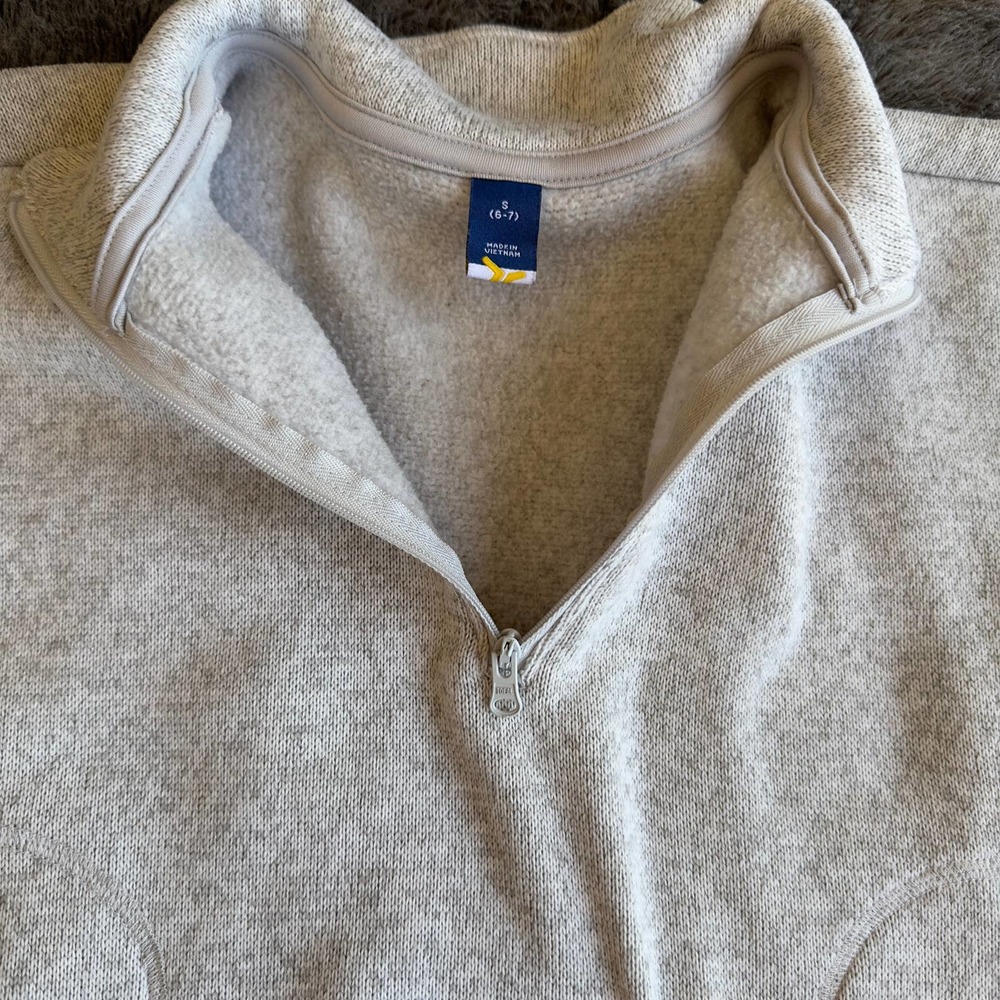 Oversized Mock-Neck Sweater-Fleece 1/2-Zip Pullover Girls - Picture 7 of 14